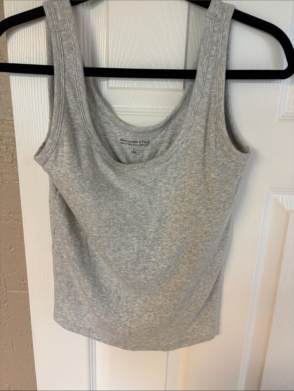 Abercrombie & Fitch Light Gray Ribbed Tank